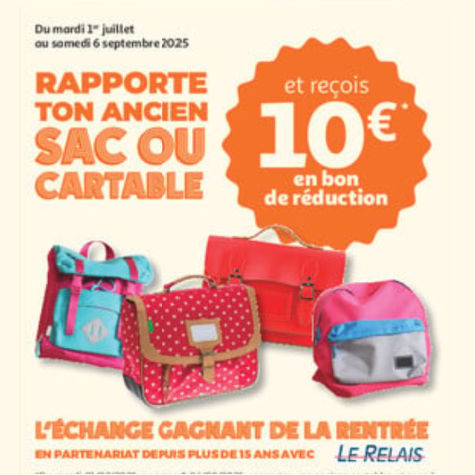 Auchan reprise cartable 2025 bon de rduction 10