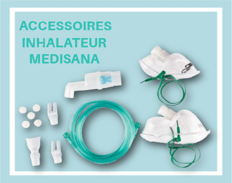 Accessoires fournis avec l'inhalateur Lidl Medisana 