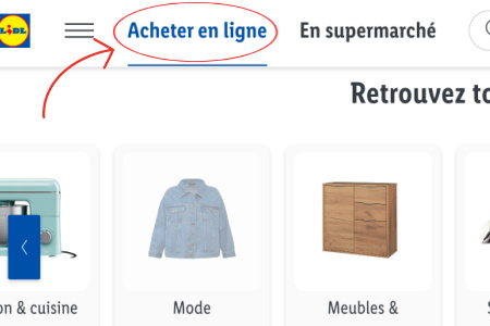 Lidl comment acheter en ligne