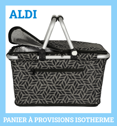 Panier  provisions isotherme Aldi 