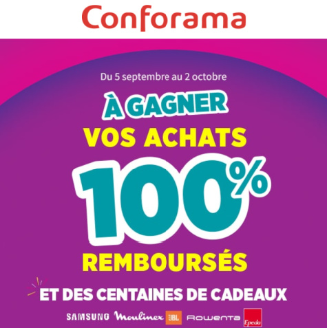 Anniversaire.Conforama.fr code secret jeu anniversaire Conforama 2023