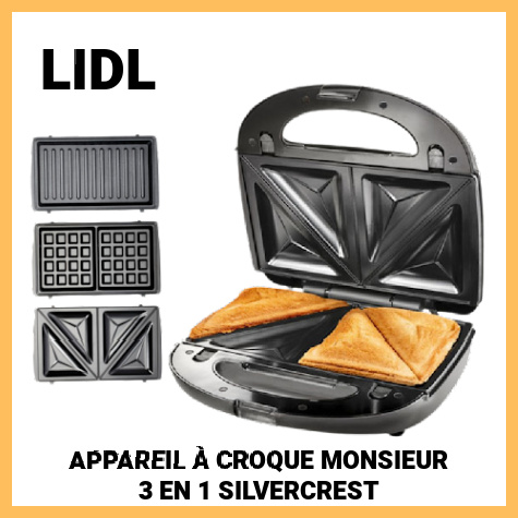 Appareil  croque-monsieur Lidl Silvercrest