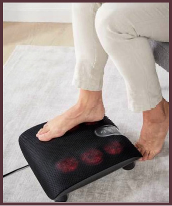 Exemple d'utilisation du masseur de pied Shiatsu Lidl
