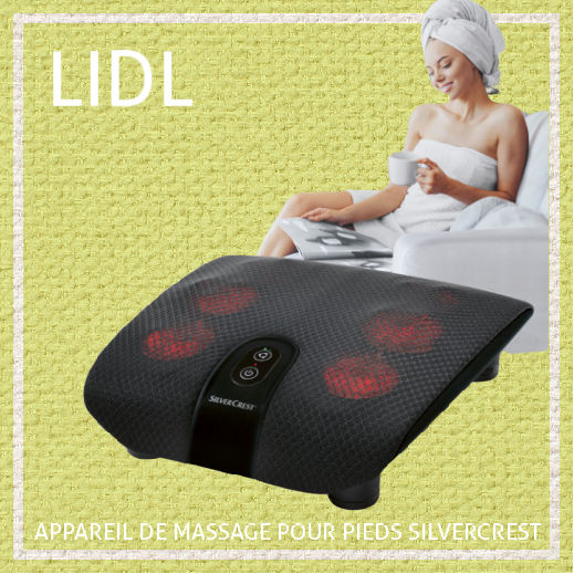 Appareil de massage Shiatsu pour pieds Lidl Silvercrest 39,99