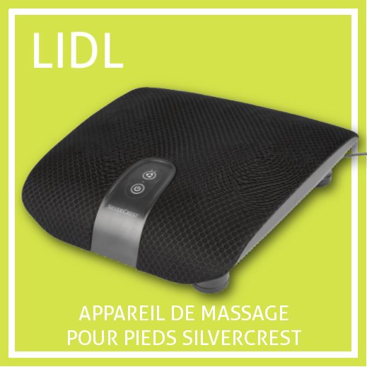 Appareil de massage Shiatsu pour pieds Lidl Silvercrest 49,99