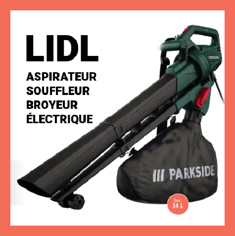 Aspirateur souffleur broyeur lectrique Lidl Parkside