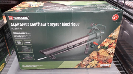 Aspirateur souffleur broyeur lectrique Lidl  en rayon