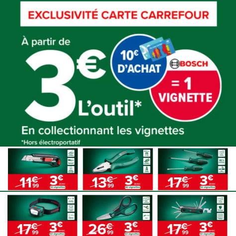 Vignette Carrefour Bosch outil  3