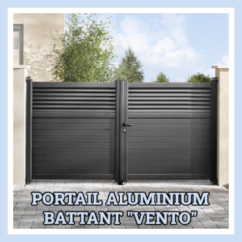 Arrivage portail aluminium battant Brico Dpot