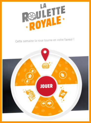 Roulette royale Burger King