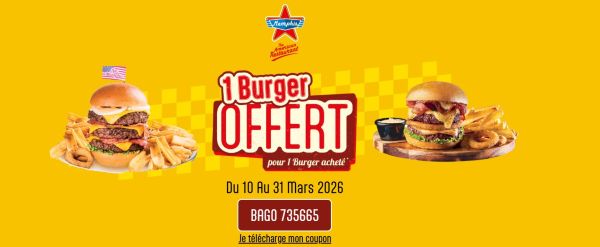 Memphis Coffee burger gratuit pour un achet� 