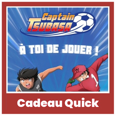Jouet du moment Quick dans menu Magic Box&nbsp;: mini-balles et chaussettes Captain Tsubasa Olive et Tom