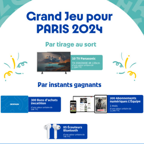 Les cadeaux du grand jeu pour Paris 2024 La Poste