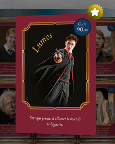 Carte spéciale Harry Potter collection digitale à débloquer