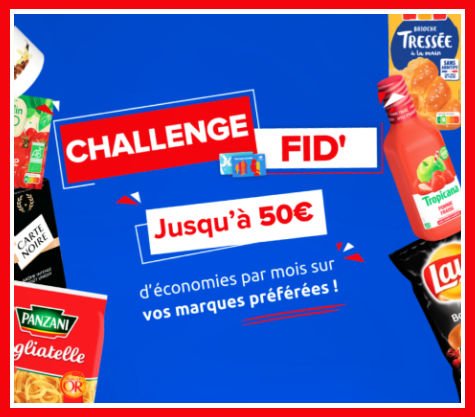 Challenge Fid Carrefour 50  gagner par mois Challengefid.carrefour.fr