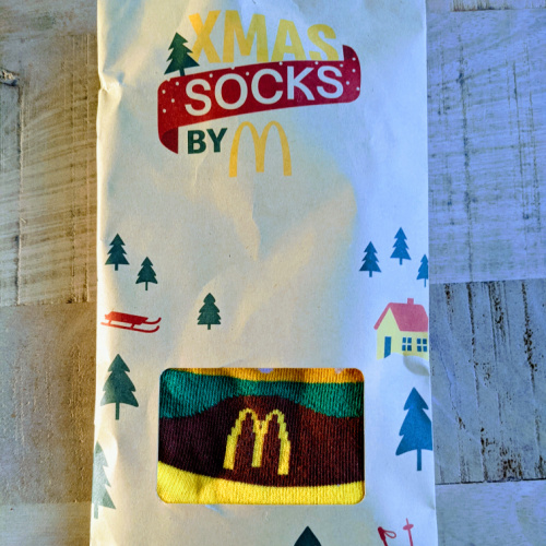 Emballage Xmas socks chaussettes de Nol McDo