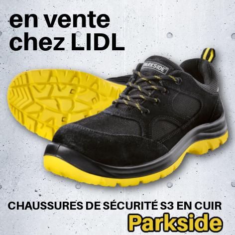 Chaussures de scurit S3 en cuir Lidl Parkside