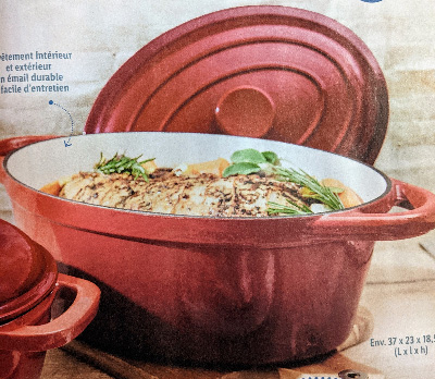 Cocotte en fonte Lidl Ernesto