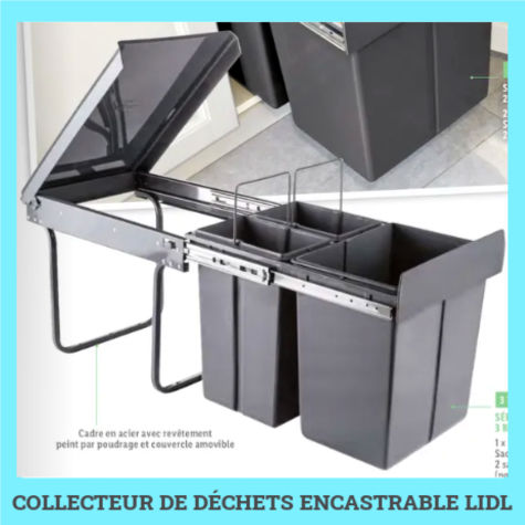 Collecteur de dchets encastrable Lidl 