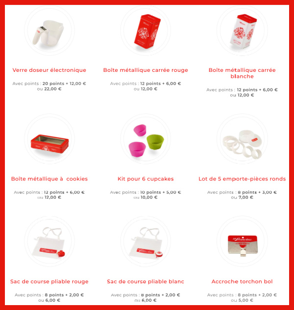 Points farine Francine cadeaux boutique accessoires