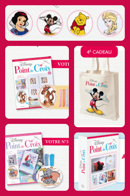 Collection point de croix Disney Hachette - www.pointdecroix-disney.com