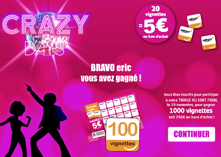 Dtail Grand jeu Colruyt Crazy Days - www.jeu-colruyt.fr