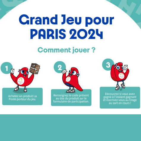 Comment participer au grand jeu La Poste Paris 2024  code ?