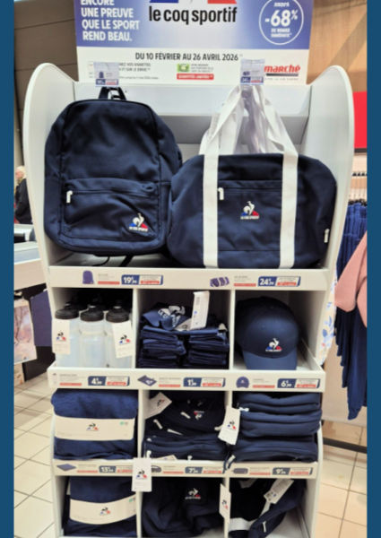 Pr�sentoir le Coq Sportif vignette Intermarch�