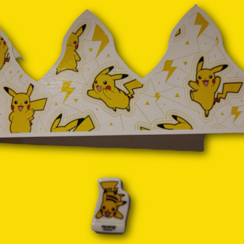 Couronne Pikachu Pokmon et fve Cora