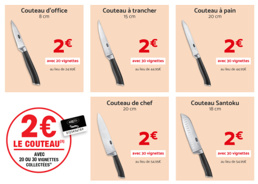 Les couteaux Boretti  2 chez Netto