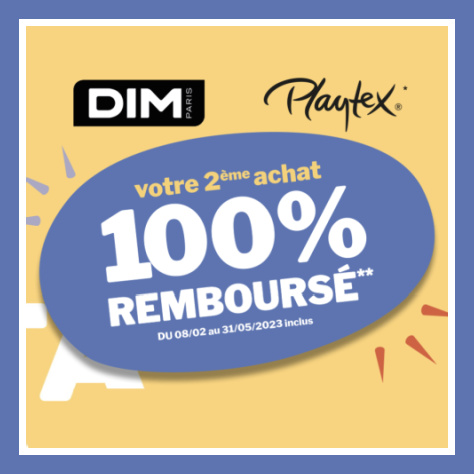 Dim-bdays23.fr offre remboursement DIM BDAYS 2023 2ème achat 100% remboursé