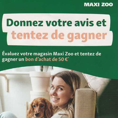 feedback.maxizoo.fr - Donner votre avis et gagner 50