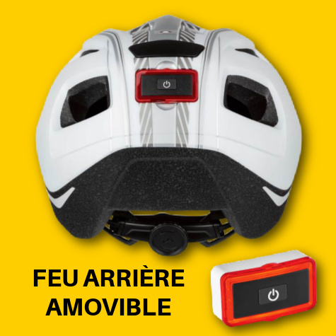 Feu arrire amovile du casque Crivit