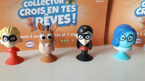 Figurine Micro Popz Pixar reçues chez Cora
