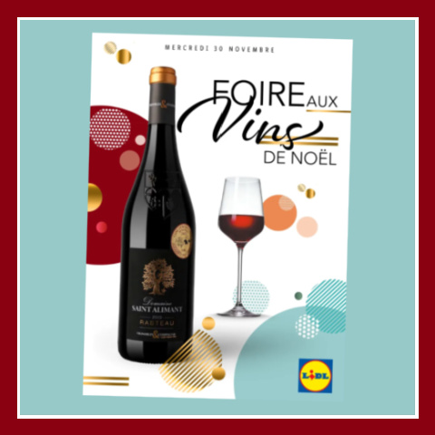 Catalogue foire aux vins de Noël Lidl 2022