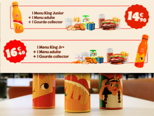 dtail de la Formule Glou-Glou Burger King gourde offerte