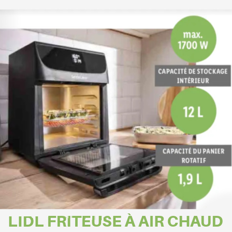 Friteuse  air chaud 9 en 1 Lidl