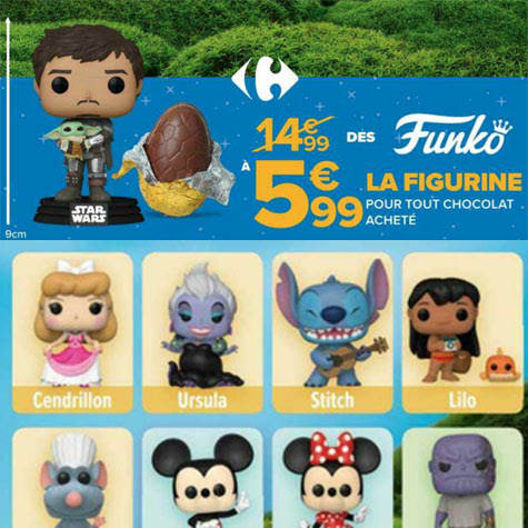 Paques Carrefour figurine POP Disney Marvel 5,99€ à collectionner