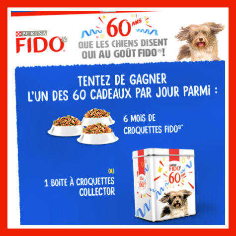 Grand jeu Fido 60 ans www.fido-60ans.fr