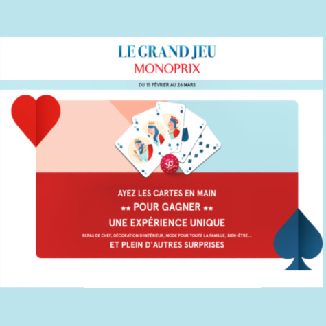 www.legrandjeumonoprix.fr Grand jeu Monoprix à code