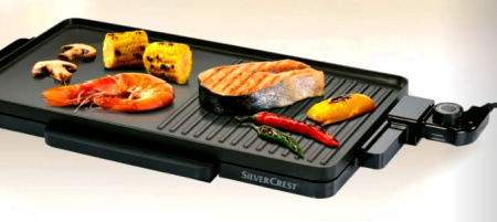 Mise en situation plancha teppanyaki Silvercrest