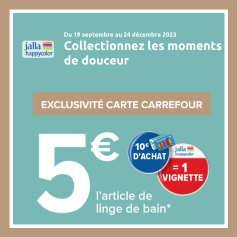 Vignette Carrefour Jalla happycolor article linge de bain  5