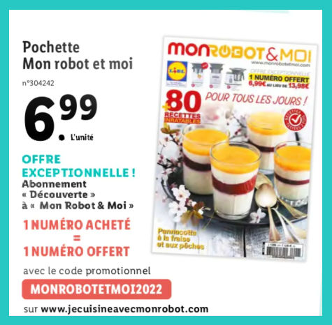 www.Jecuisineavecmonrobot.com - monrobotetmoi2022 code promo mon robot et moi LIDL