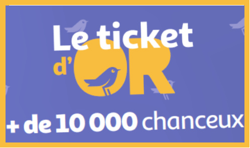 Grand jeu Auchan Ticket d'Or 2022 à code Jeu.auchan.fr/ticketdor2022