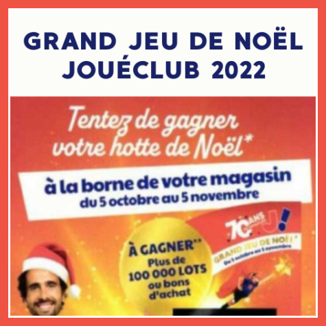 JouéClub grand jeu de Noël 2022