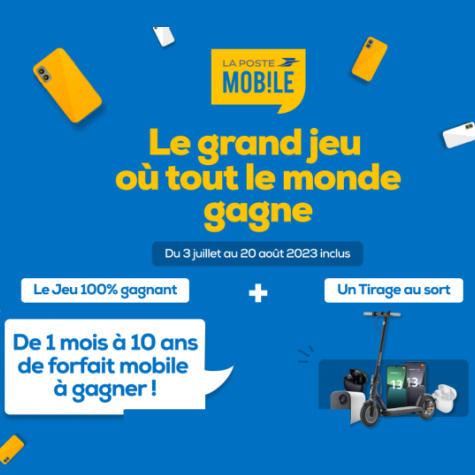 www.jeu.lapostemobile.fr - Jeu La Poste Mobile o tout le monde gagne