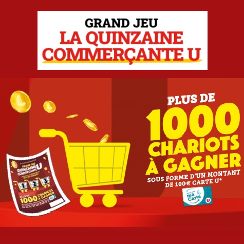 Grand Jeu U la quinzaine commercante