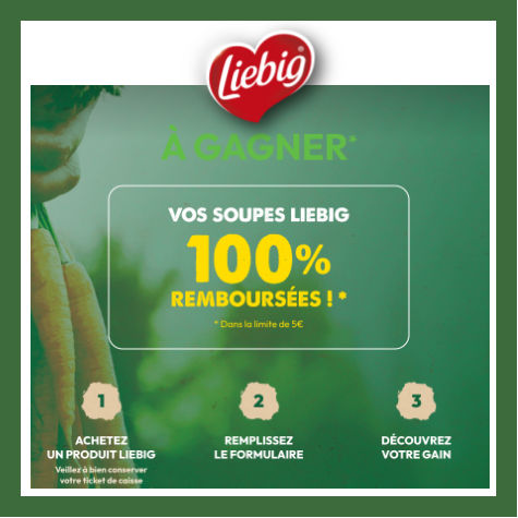 Grand jeu Liebig soupes rembourses Jeuliebig.fr