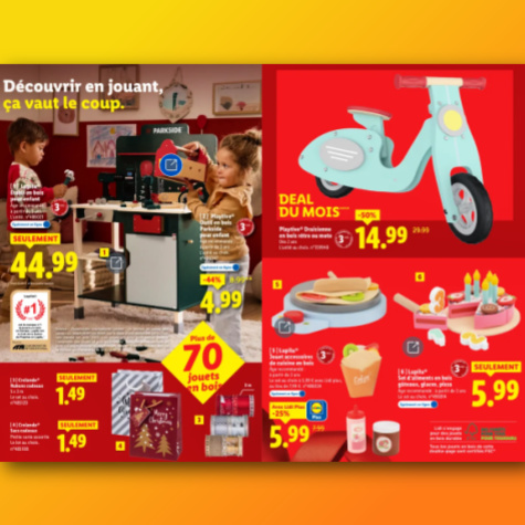 Arrivage jouets en bois Lidl Lupilu Playtive 2025