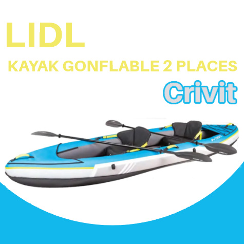 Kayak gonflable 2 places Lidl Crivit 